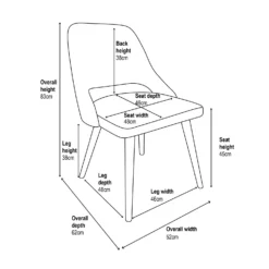 Oliver Upholstered Dining Chairs - Set Of 2 - Grey 15 Oliver Upholstered Dining Chairs - Set Of 2 - Grey -Furniture Series 13644173 3745018743016040