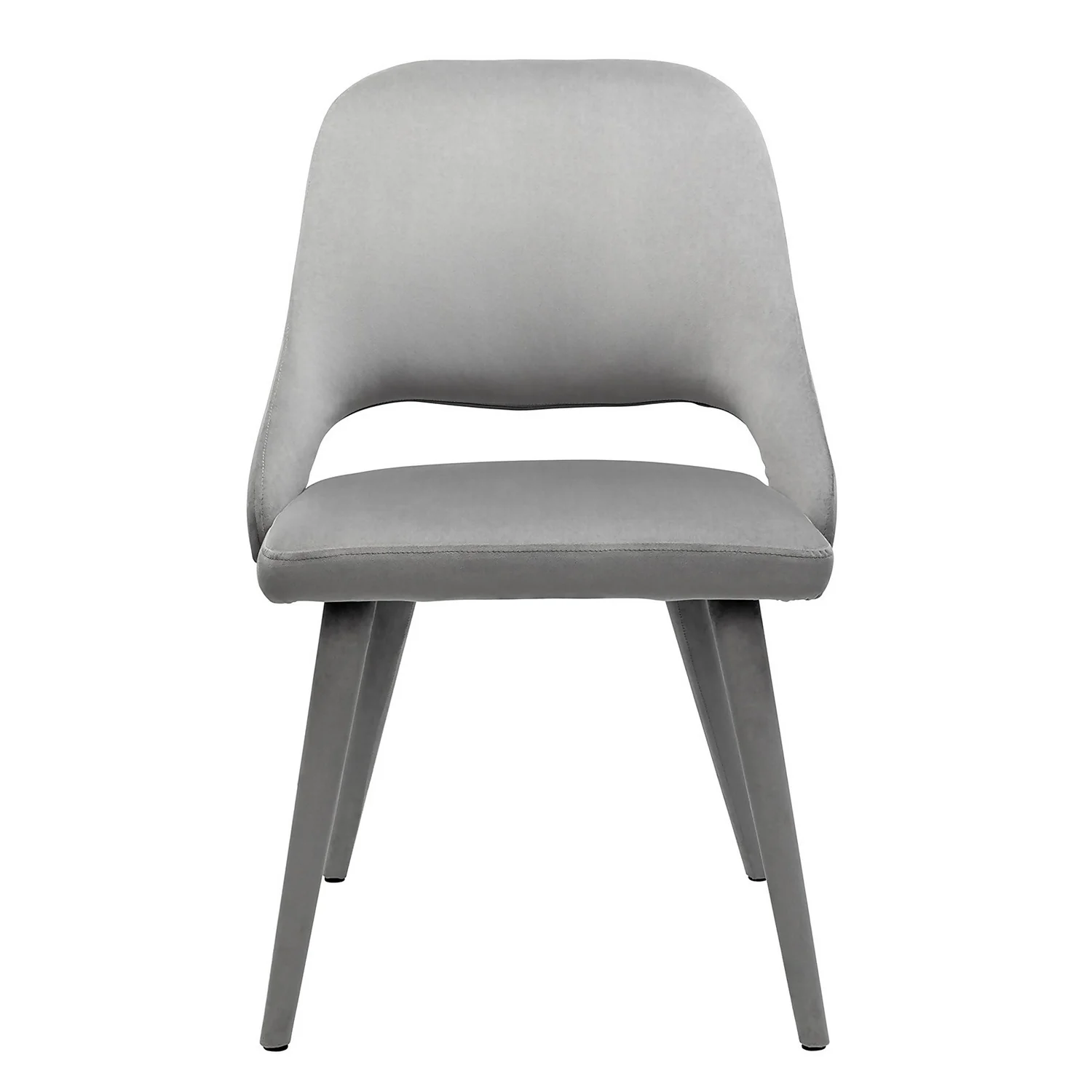 Oliver Upholstered Dining Chairs - Set Of 2 - Grey 3 Oliver Upholstered Dining Chairs - Set Of 2 - Grey - Image 3