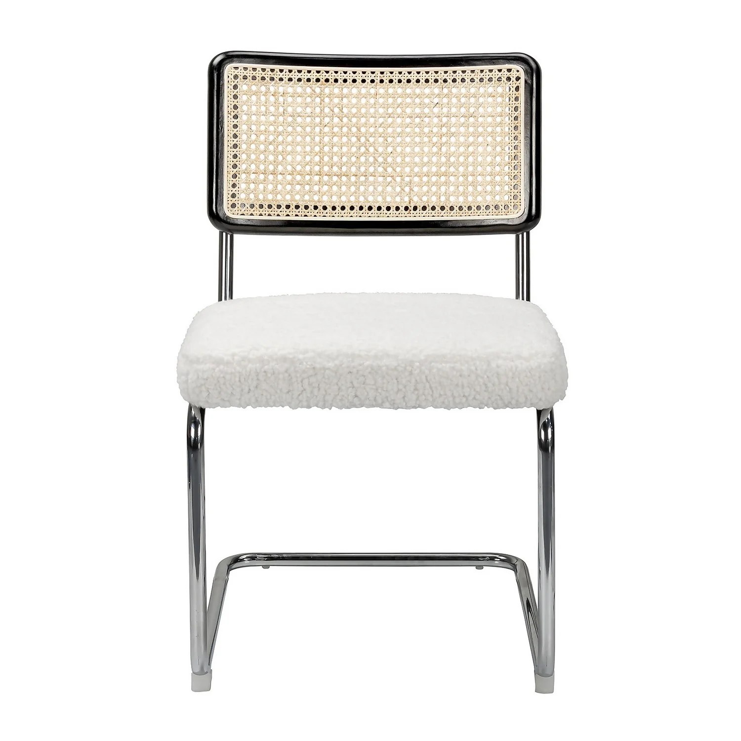 Rory Rattan Back Dining Chair - Set Of 2 - Cream 3 Rory Rattan Back Dining Chair - Set Of 2 - Cream - Image 3