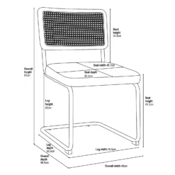 Rory Rattan Back Dining Chair - Set Of 2 - Cream 15 Rory Rattan Back Dining Chair - Set Of 2 - Cream -Furniture Series 13644185 1665021841115740