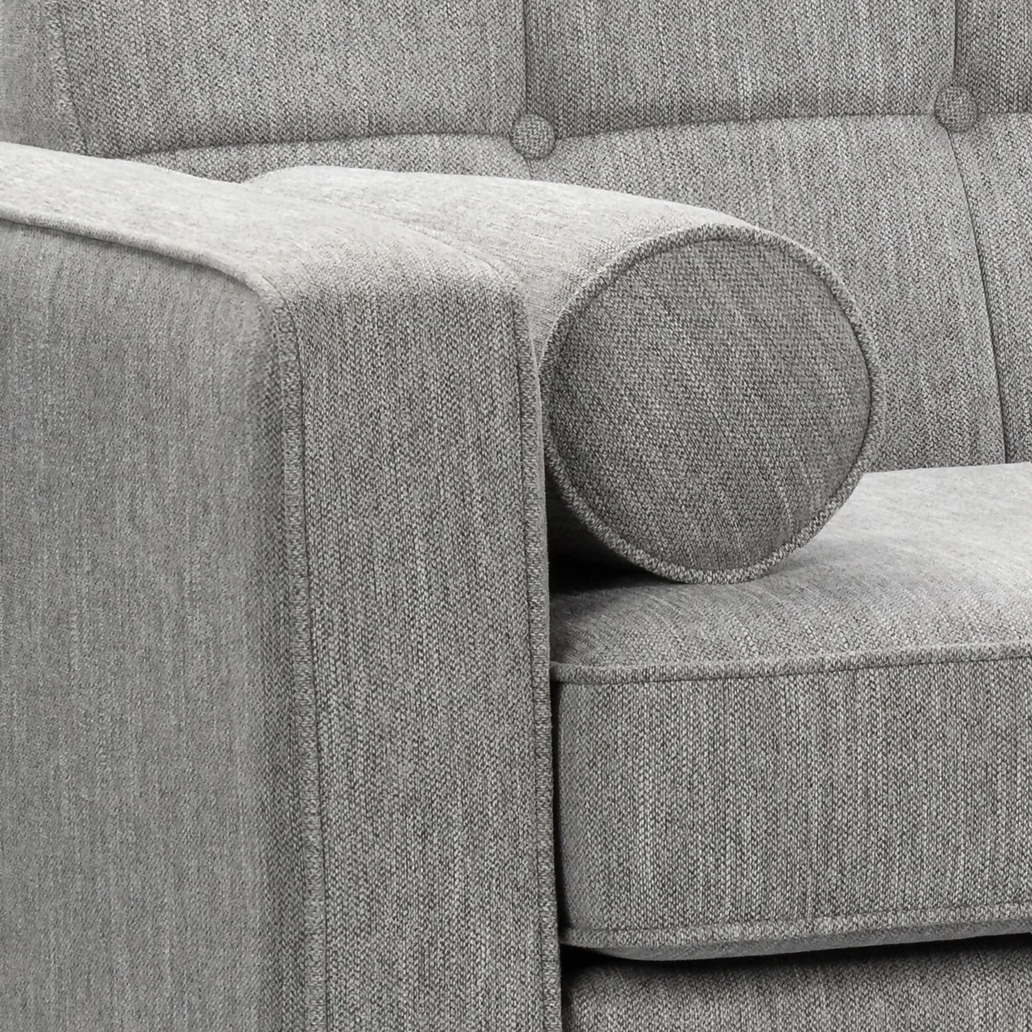 Draper Woven Fabric 2 Seater Sofa In A Box - Grey 6 Draper Woven Fabric 2 Seater Sofa In A Box - Grey - Image 6