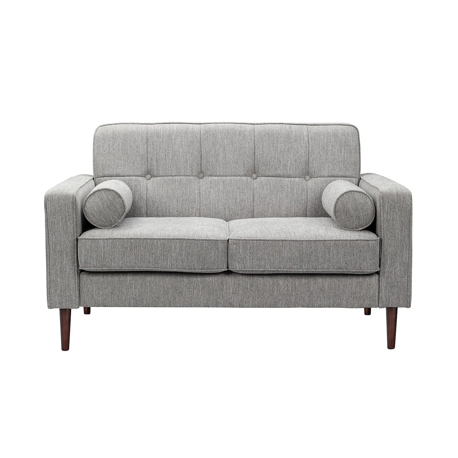 Draper Woven Fabric 2 Seater Sofa In A Box - Grey 3 Draper Woven Fabric 2 Seater Sofa In A Box - Grey - Image 3