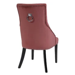 Annabelle Velvet Chairs - Set Of 2 - Rose -Furniture Series 13667707 1114964354991060