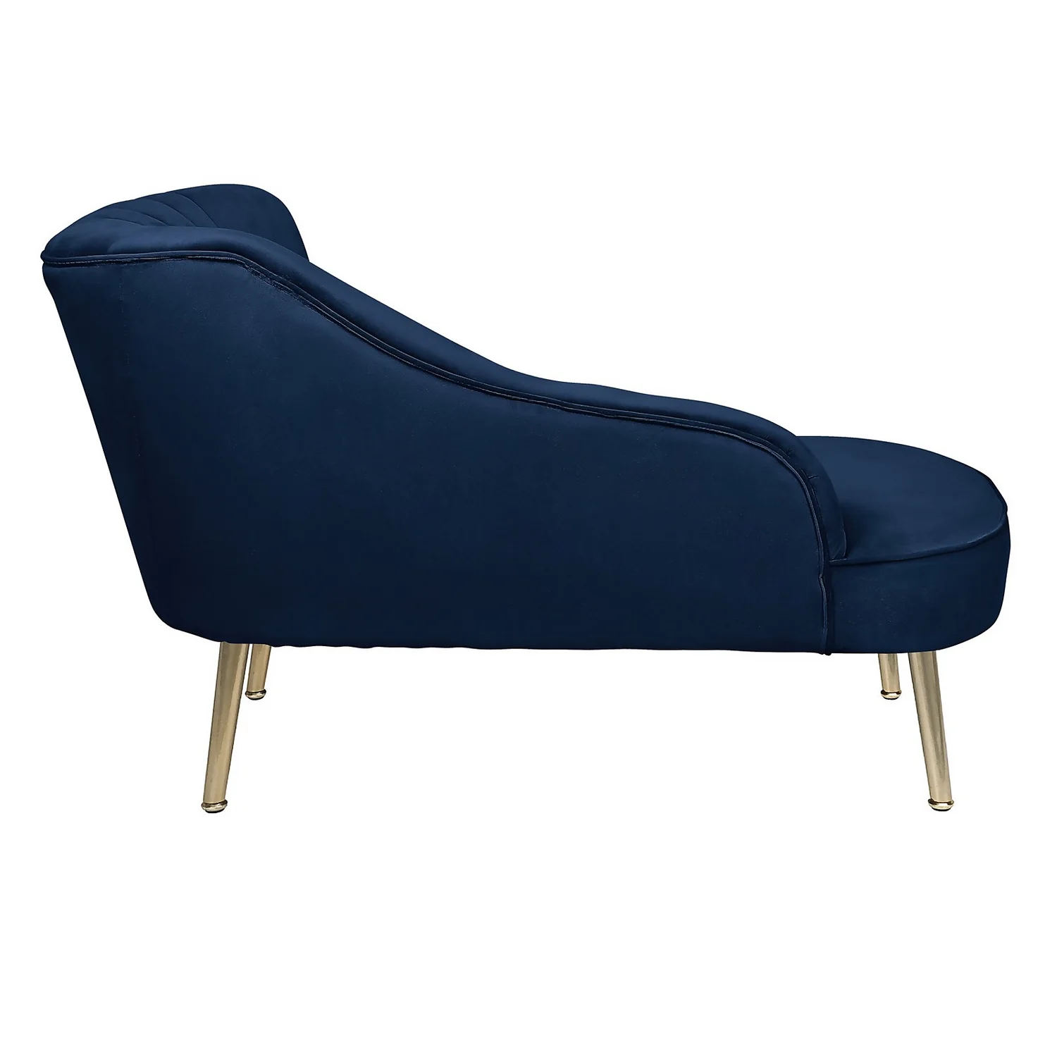 Gigi Velvet Chaise Longue - Midnight 4 Gigi Velvet Chaise Longue - Midnight - Image 4