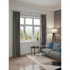 Rothley Baroque 25mm Solid Orb Curtain Pole Finials (Pair) - Brushed Silver -Furniture Series 13712250 1024976258529048