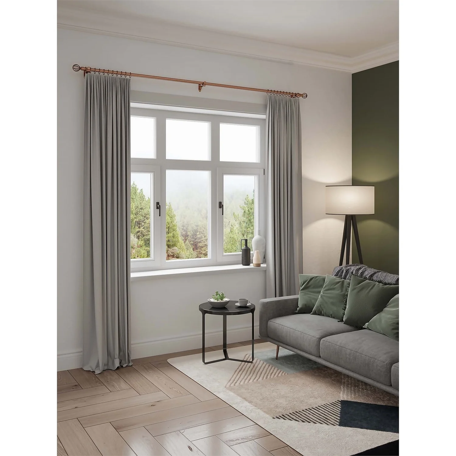 Rothley Baroque 25mm Cage Orb Curtain Pole Finials (Pair) - Antique Copper 3 Rothley Baroque 25mm Cage Orb Curtain Pole Finials (Pair) - Antique Copper - Image 3