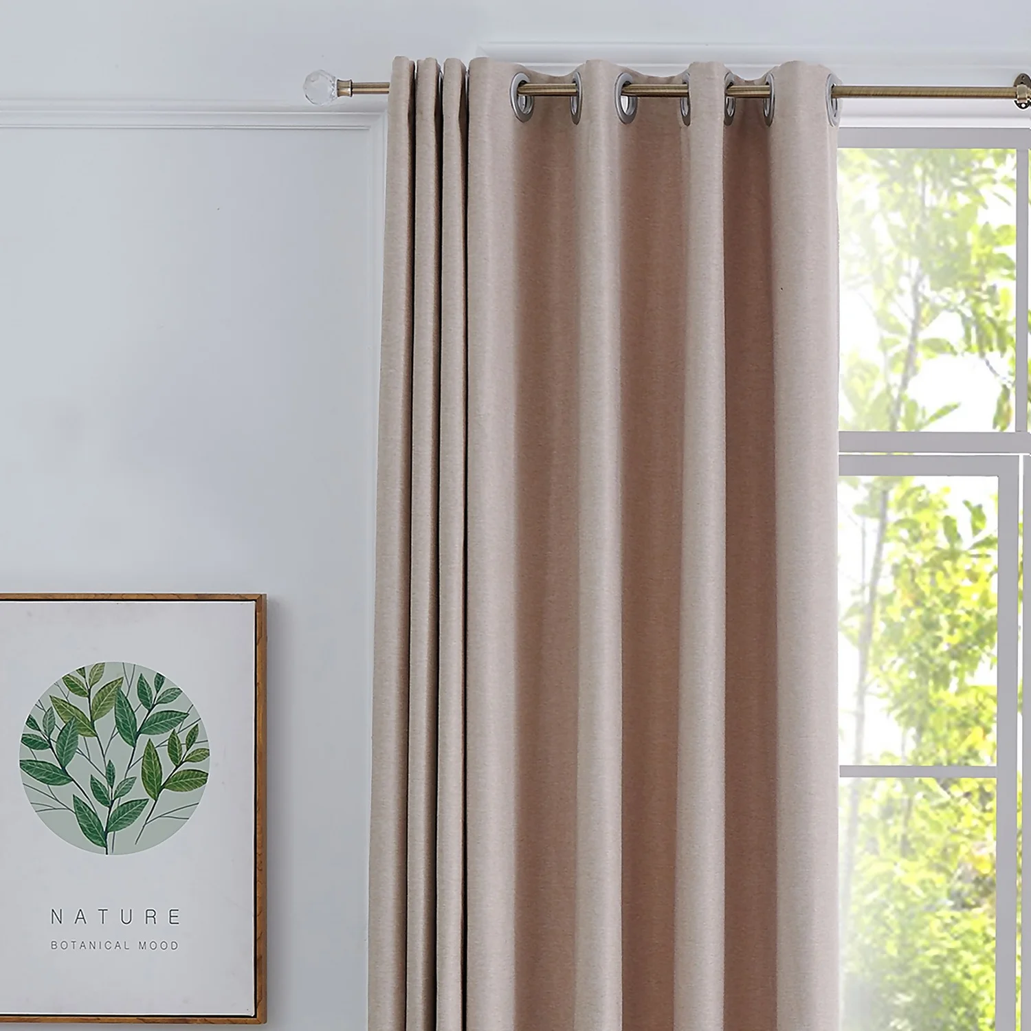 Extendable Curtain Pole With Stud Finial - Steel 16/19mm 2 Extendable Curtain Pole With Stud Finial - Steel 16/19mm - Image 2