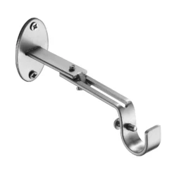 Extendable Curtain Pole With Crackle Glass Finial - Steel -Furniture Series 13909332 2034987948591005