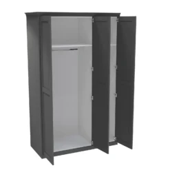 House Beautiful Realm Fitted Look Triple Wardrobe, White Carcass - Carbon Grey Shaker Doors (W) 1451mm X (H) 2256mm 7 House Beautiful Realm Fitted Look Triple Wardrobe, White Carcass - Carbon Grey Shaker Doors (W) 1451mm X (H) 2256mm -Furniture Series 13999884 1275011811614905