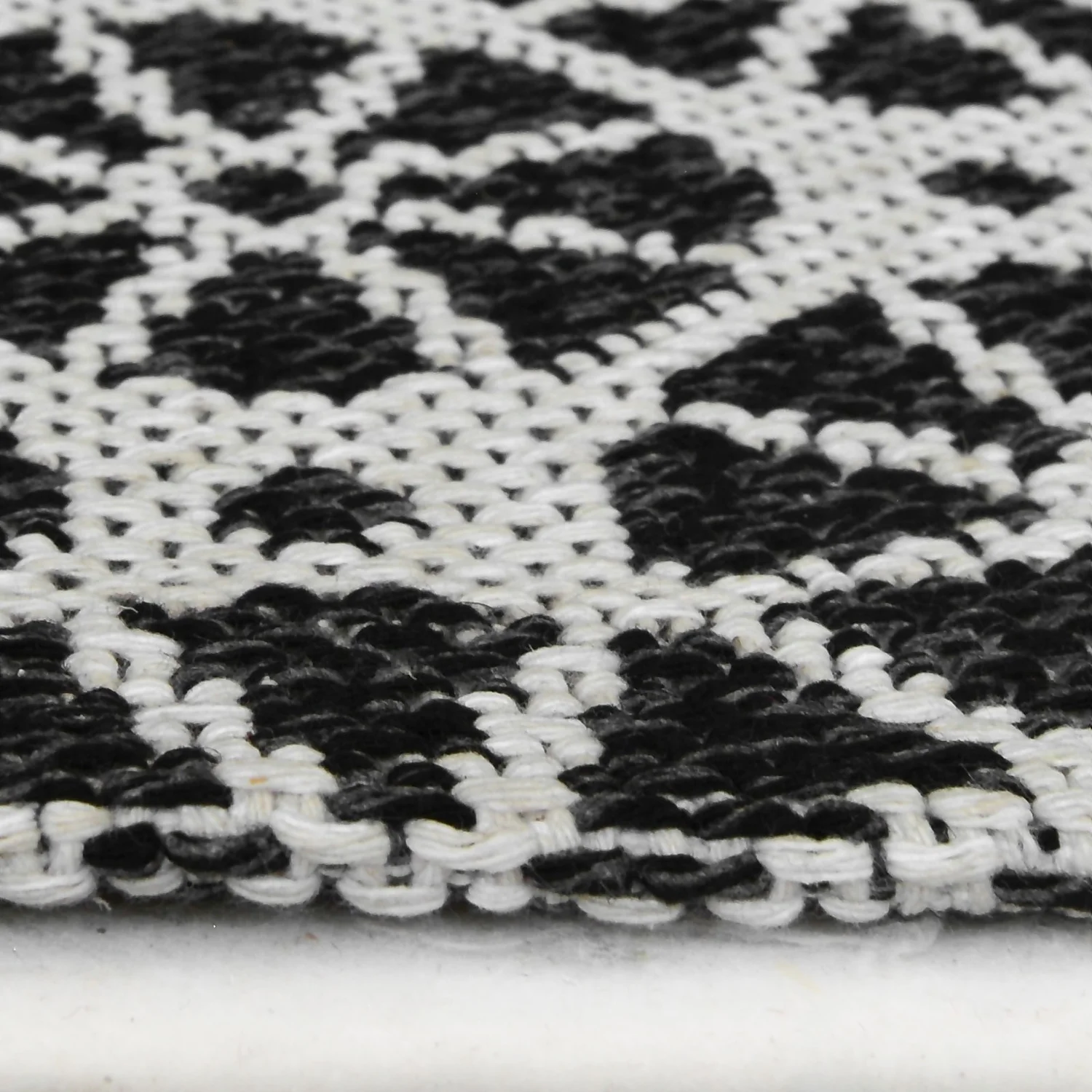 Recycled Cotton Starburst Rug - Monochrome - 60x180cm 4 Recycled Cotton Starburst Rug - Monochrome - 60x180cm - Image 4