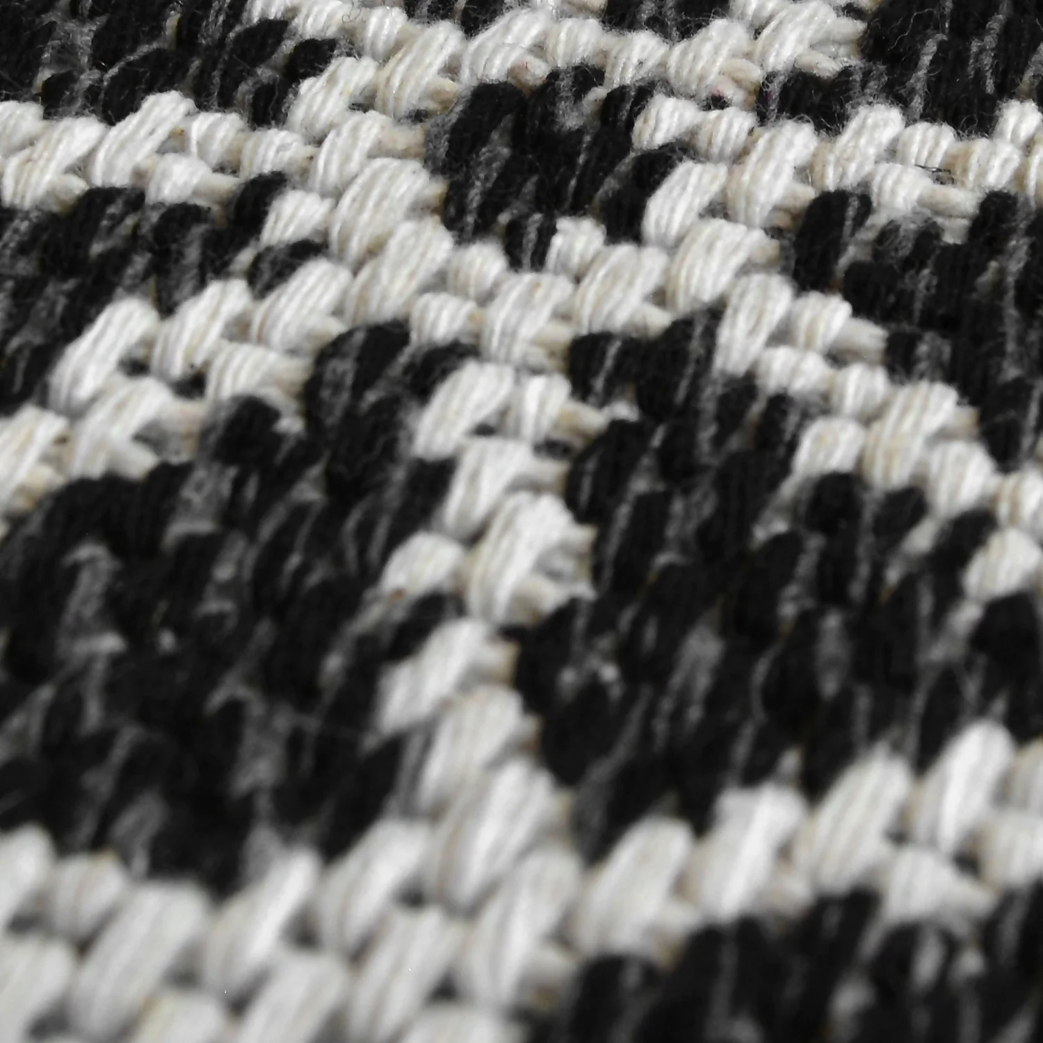 Recycled Cotton Starburst Rug - Monochrome - 60x180cm 3 Recycled Cotton Starburst Rug - Monochrome - 60x180cm - Image 3