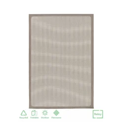 Relay Recycled Indoor/Outdoor Rug - Natural - 120x170cm
