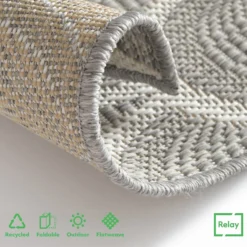 Relay Recycled Indoor/Outdoor Rug - Grey - 200x290cm -Furniture Series 14015914 1165006089642482