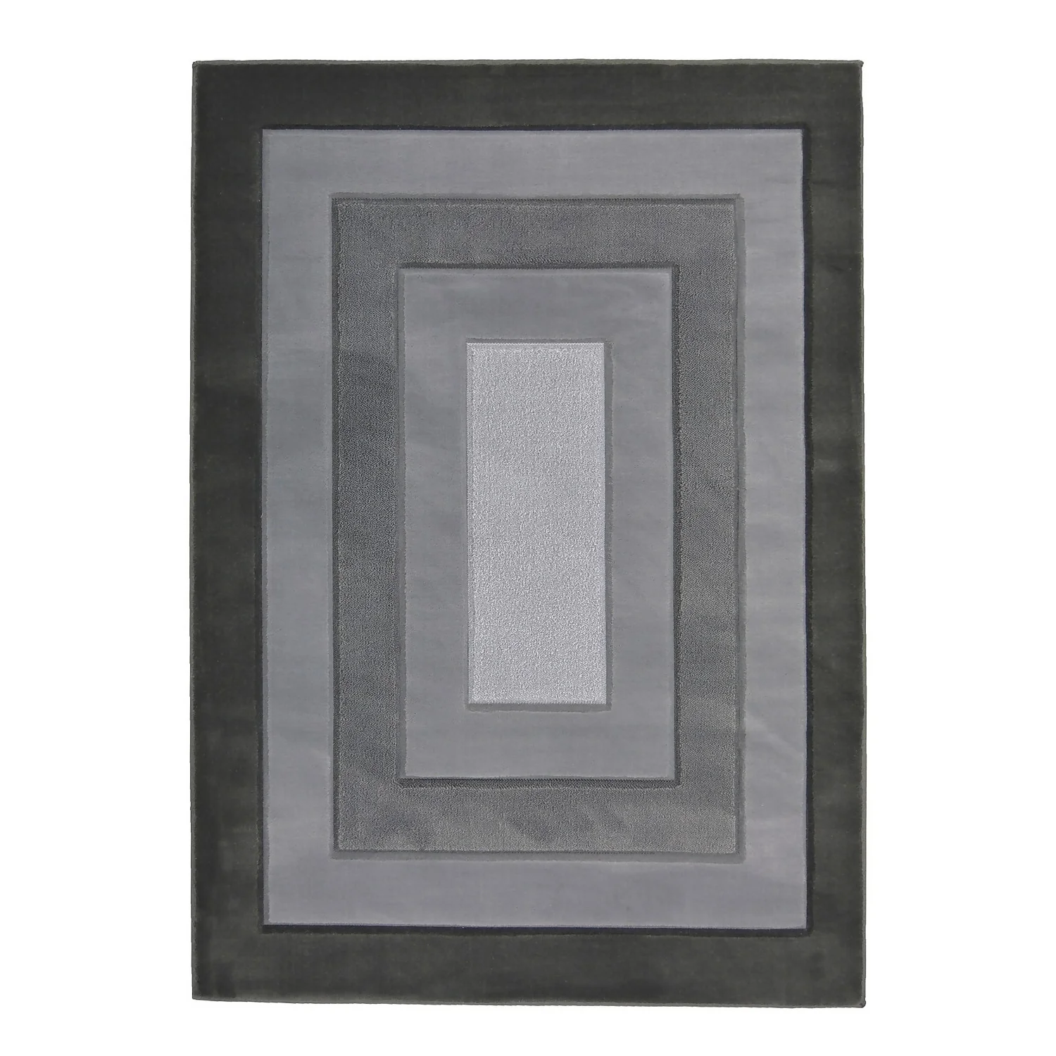 Daytona Border Rug - Grey - 120x170cm 1 Daytona Border Rug - Grey - 120x170cm
