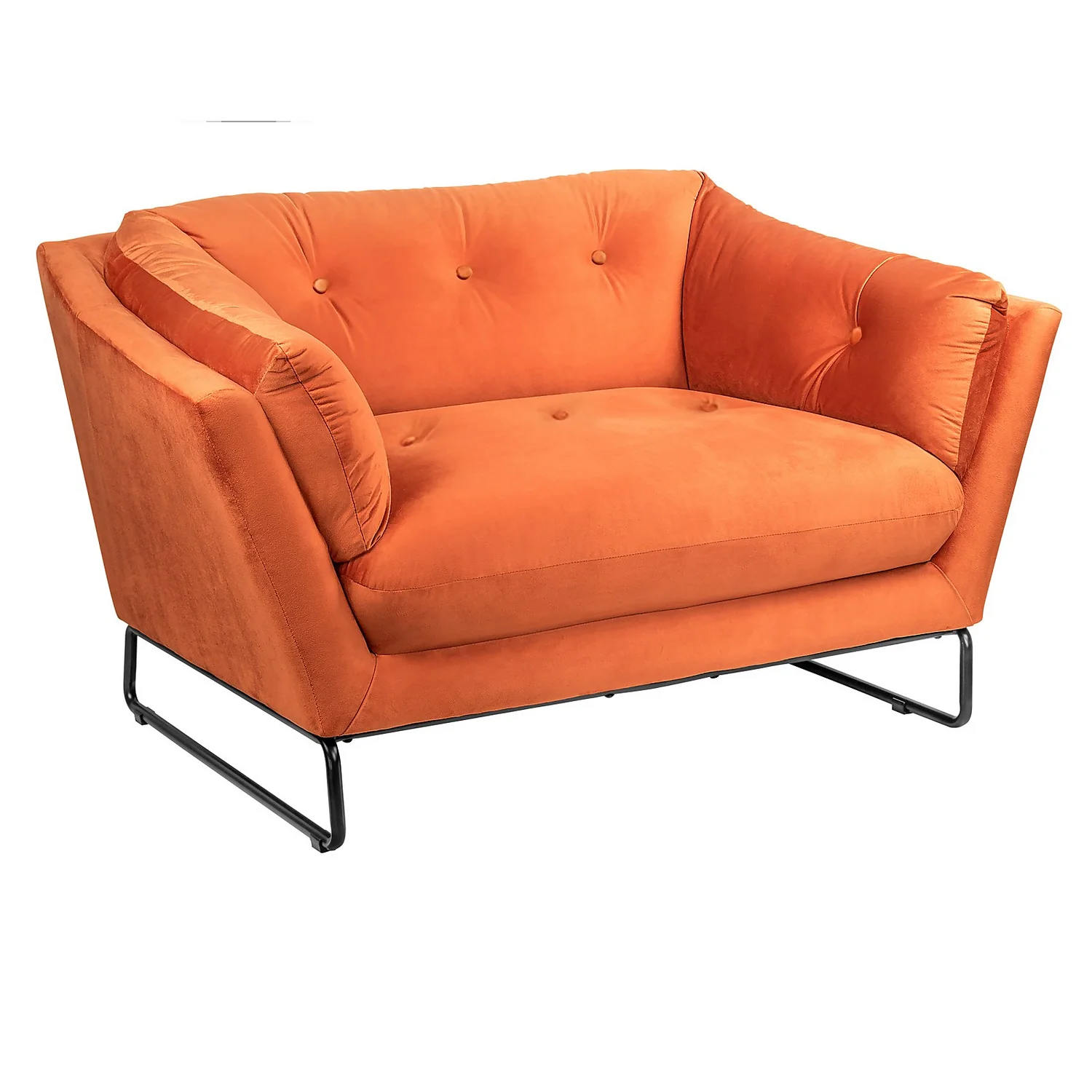 The Snuggler Button Chair - Burnt Orange 1 The Snuggler Button Chair - Burnt Orange