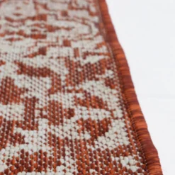 Indoor Outdoor Tile Rug - Terracotta - 133x190cm -Furniture Series 14758871 1495053511018277