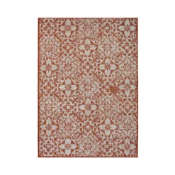 Indoor Outdoor Tile Rug - Terracotta - 133x190cm