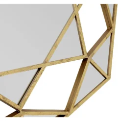 Marcia Faceted Octagonal Wall Mirror - Gold - 81cm -Furniture Series 14820929 1555058974920746