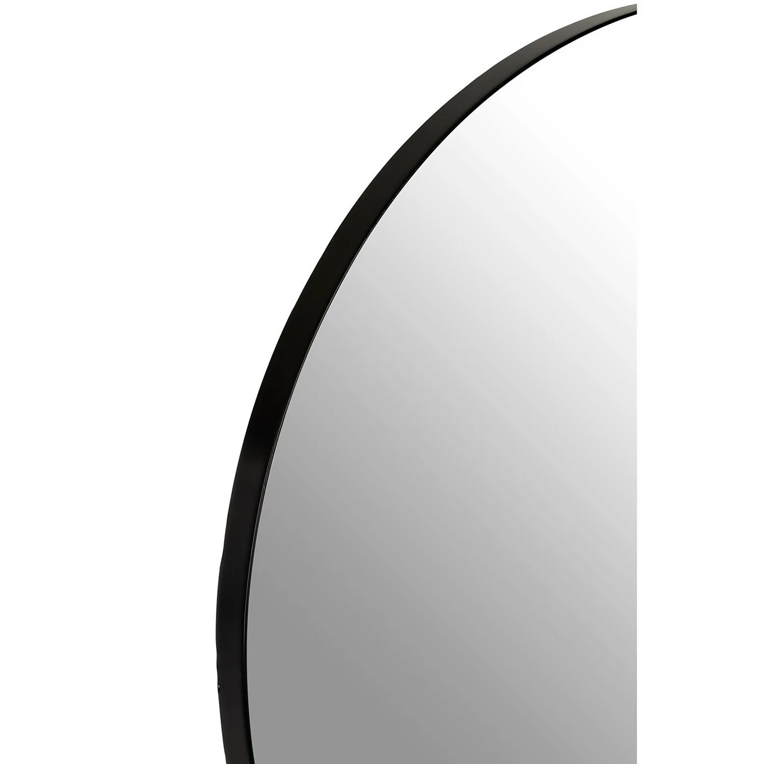 Cindy Large Round Wall Mirror - Matt Black - 70cm 3 Cindy Large Round Wall Mirror - Matt Black - 70cm - Image 3