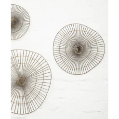 Mirano Medium Abstract Wall Art - Gold - 45x47cm -Furniture Series 14820992 8315057940594060