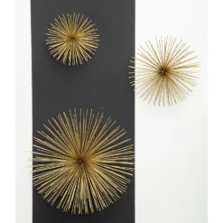 Mirano Set Of 3 Gold Starburst Wall Art -Furniture Series 14820996 1995057939936337