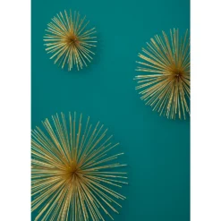 Mirano Set Of 3 Gold Starburst Wall Art -Furniture Series 14820996 3225057939838531