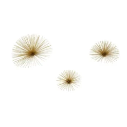 Mirano Set Of 3 Gold Starburst Wall Art -Furniture Series 14820996 3855057939816322