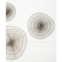 Mirano Large Abstract Wall Art - Gold - 59x61cm -Furniture Series 14820997 1445057940267024