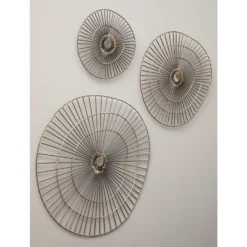 Mirano Large Abstract Wall Art - Gold - 59x61cm -Furniture Series 14820997 2115057940246180