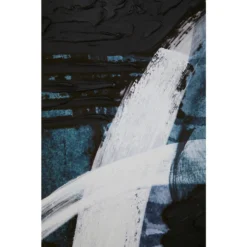 Astratto Wall Art Oil Painting - Blue & Black - 103x143cm -Furniture Series 14821009 1845058683460726