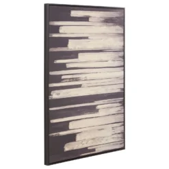Astratto Canvas Wall Art Oil Painting - Black & Natural - 82.6x122.6cm -Furniture Series 14821017 9795058393166623