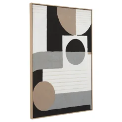 Astratto Abstract Geometric Wall Art - Monochrome - 83x123cm -Furniture Series 14821029 6045057939640213