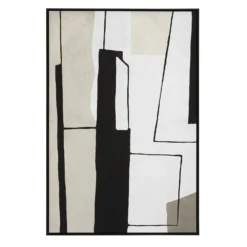 Astratto Abstract Wall Art - Monochrome - 83x123cm