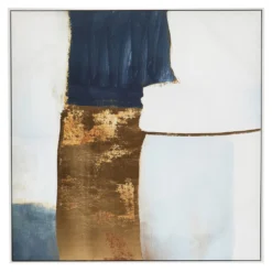 Astratto Wall Art - Blue & Gold - 103x103cm