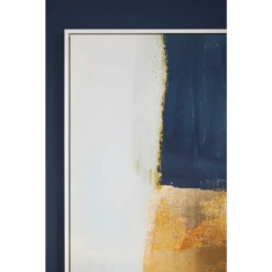 Astratto Wall Art - Blue & Gold - 103x103cm -Furniture Series 14821052 3685058394179150